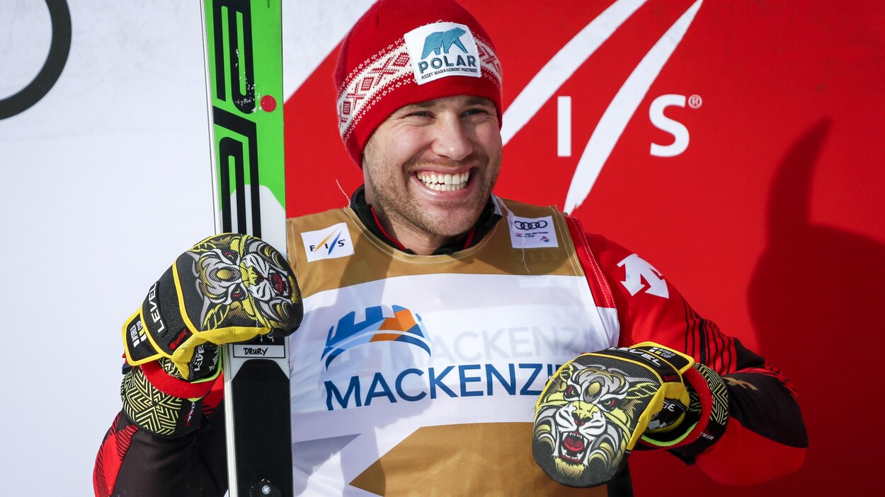 Drury est tout sourire après sa course.