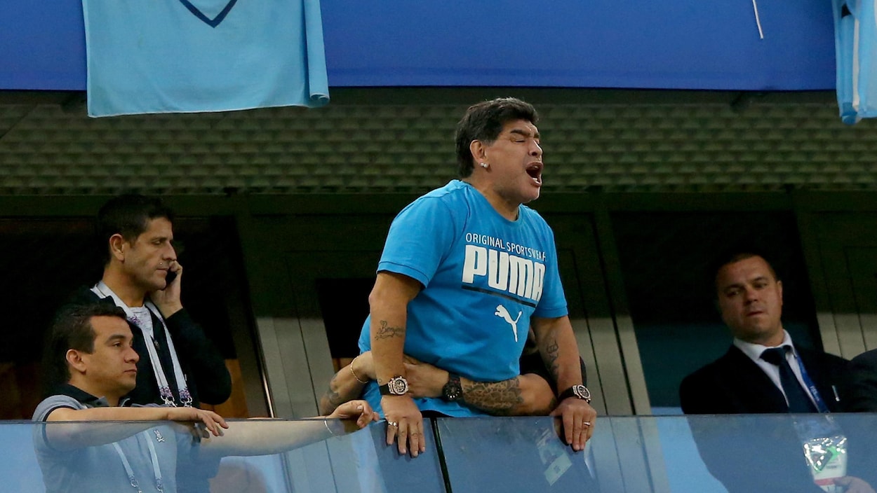 Il exulte dans les gradins le 26 juin 2018 (Photo: Alex Livesey/Getty Images)