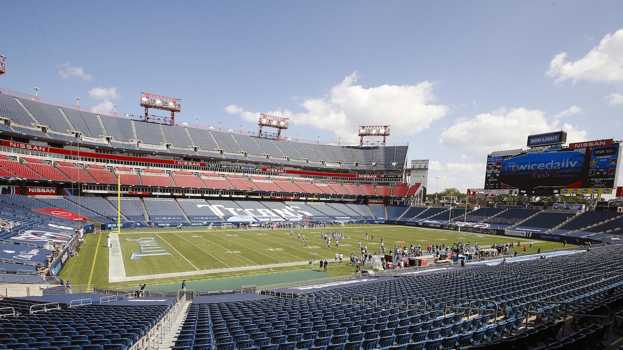 Le stade Nissan, domicile des Titans du Tennessee, à Nashville