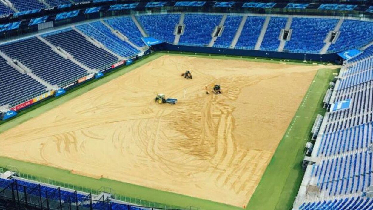 Une nouvelle pelouse pour le stade de Saint-Pétersbourg ...