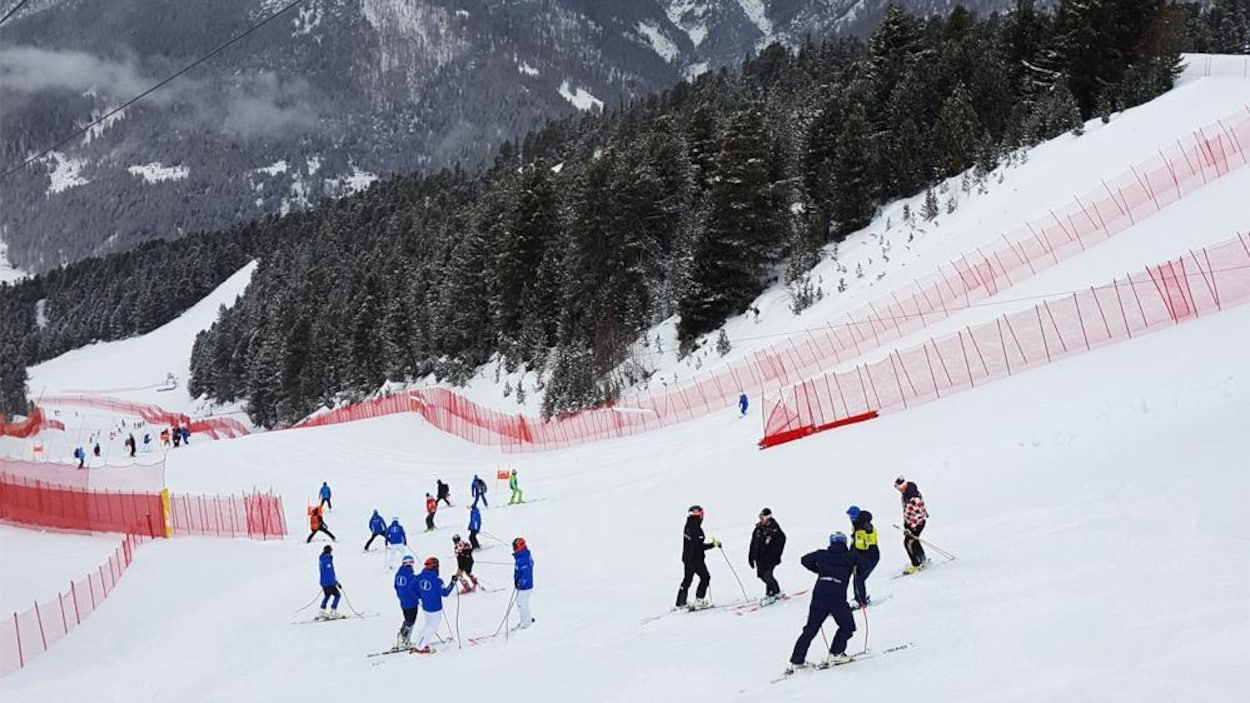 La piste Stelvio à Bormio en Italie