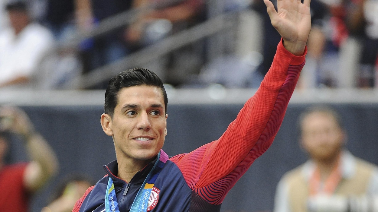 Le double médaillé d'or olympique de taekwondo, Steven Lopez.