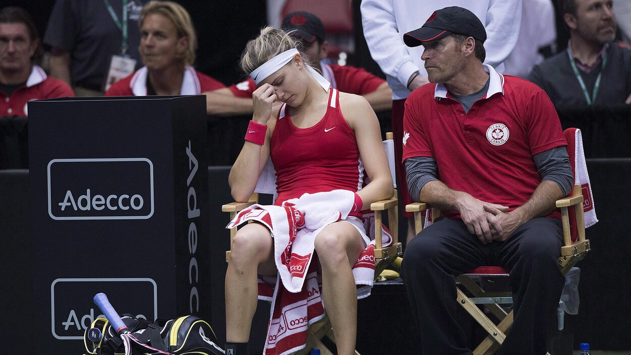 Eugenie Bouchard et Sylvain Bruneau Eugenie Bouchard et Sylvain Bruneau