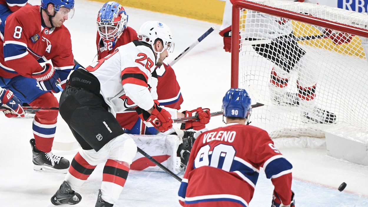 Le Canadien défait par blanchissage face aux Devils