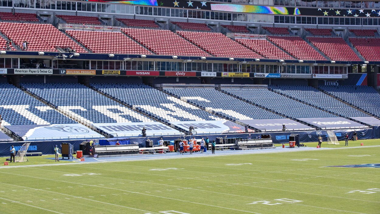 Le stade Nissan, domicile des Titans du Tennessee, à Nashville