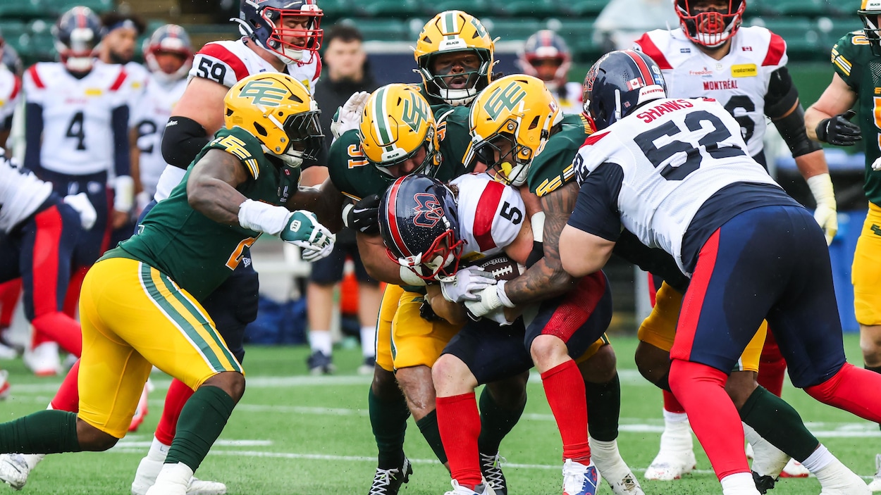 Les Alouettes s’inclinent à Edmonton, une première défaite pour Davis Alexander