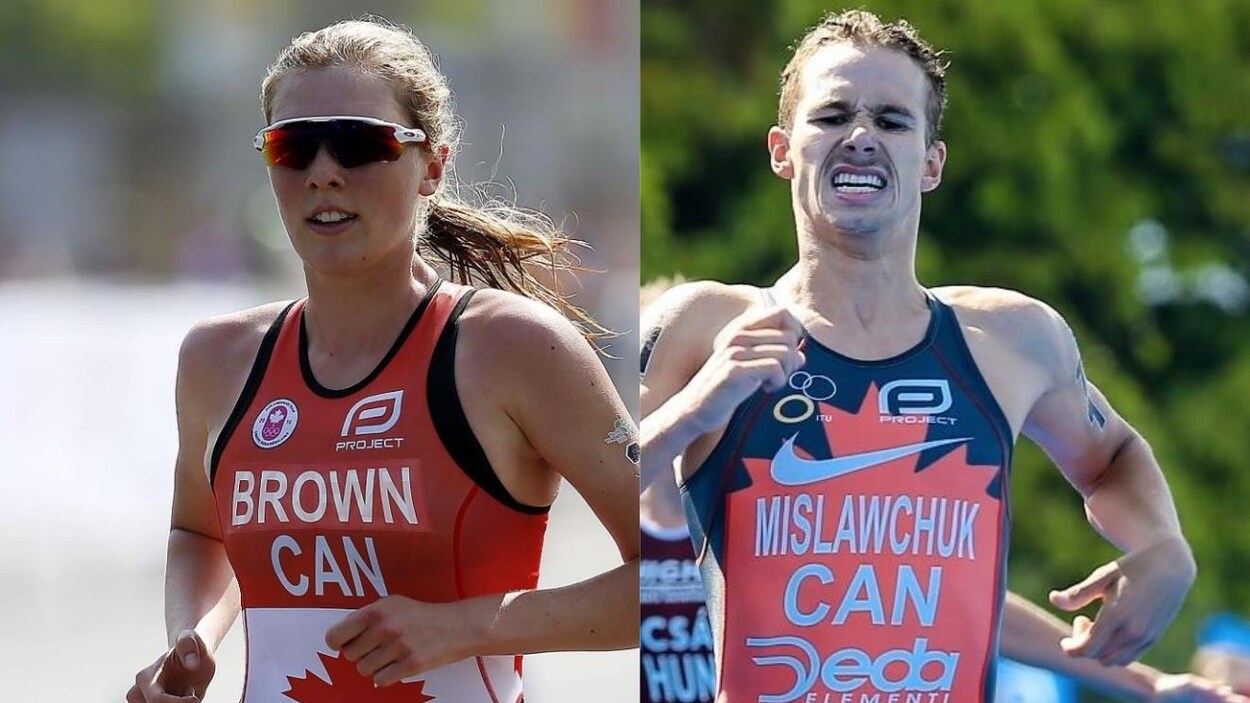 Joanna Brown (à gauche) et Tyler Mislawchuk en action