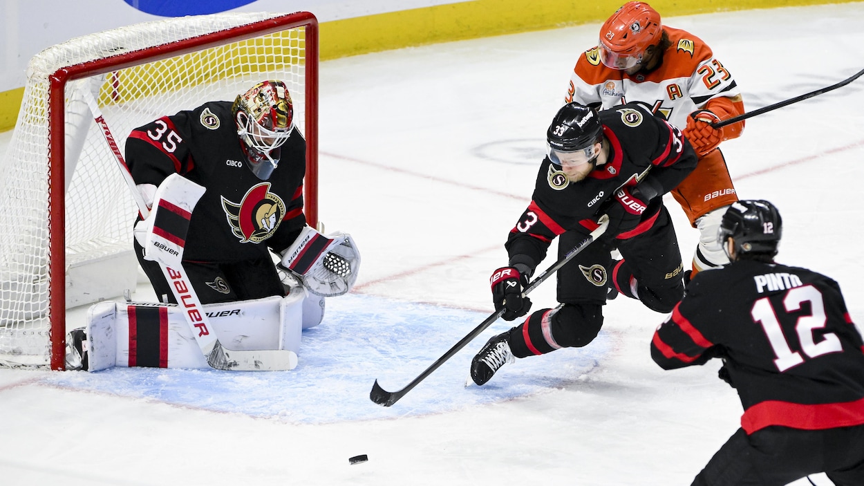 Linus Ullmark et les Sénateurs blanchissent les Ducks