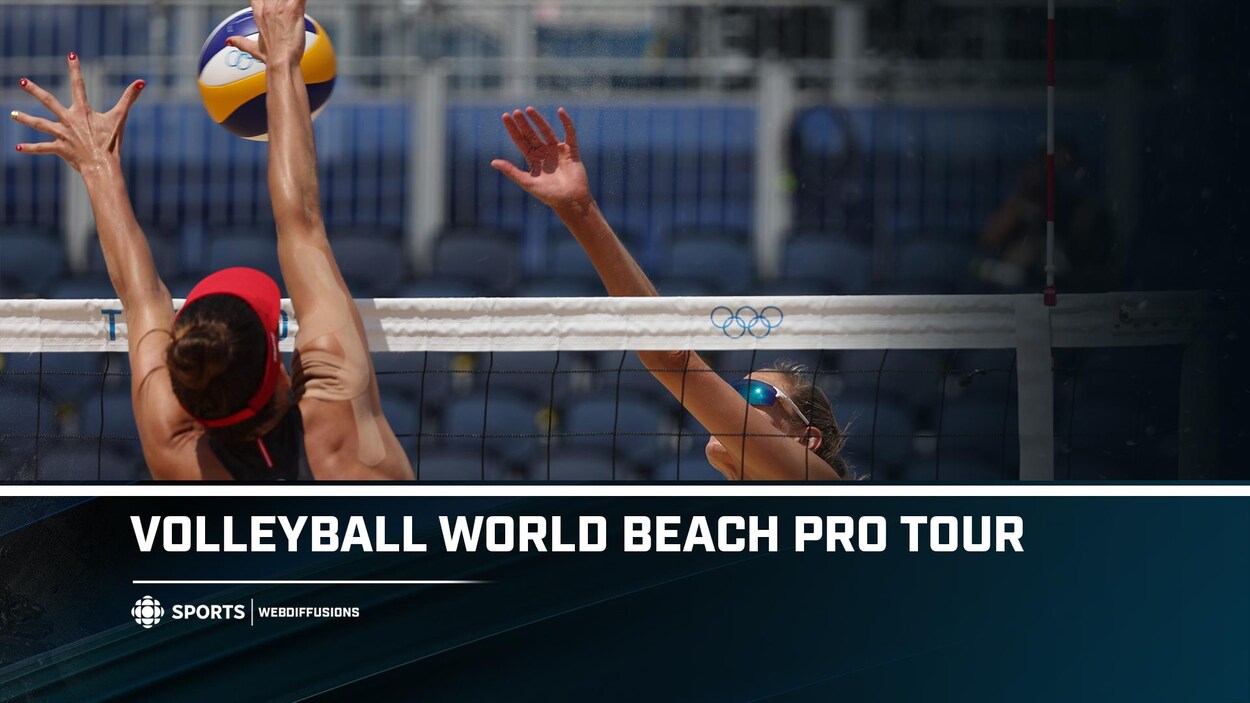 Volleyball Beach Pro Tour Jour 3, court 2 Sports RadioCanada