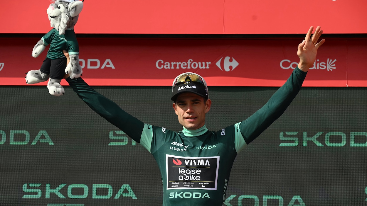 Wout van Aert décroche au sprint la 13e étape du Tour d’Espagne