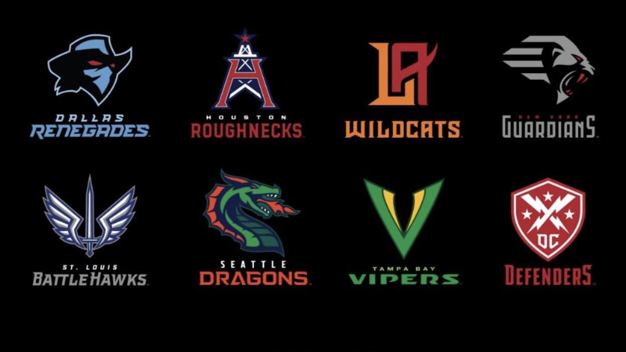 Les logos des équipes apparaissent sur fond noir.