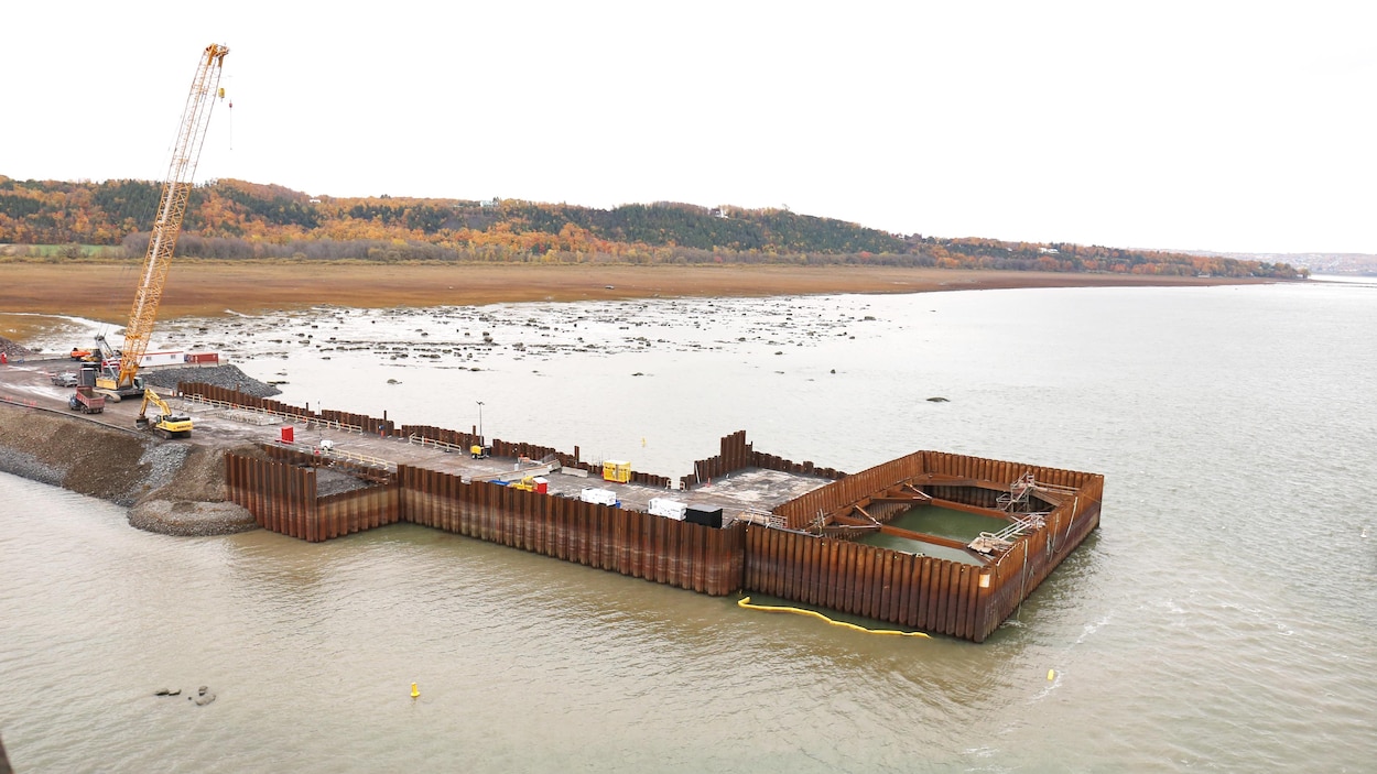 Les travaux de stabilisation du nouveau pont de l’Île-d’Orléans peuvent commencer