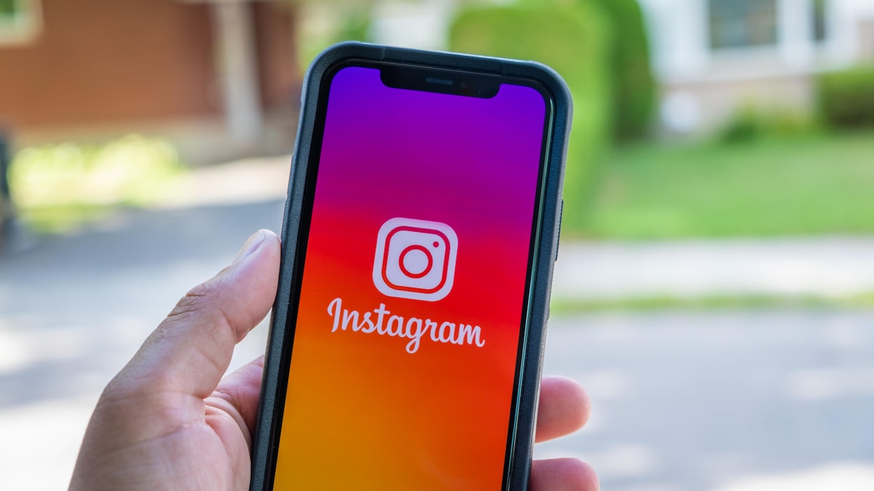 L’application Instagram sur un téléphone.