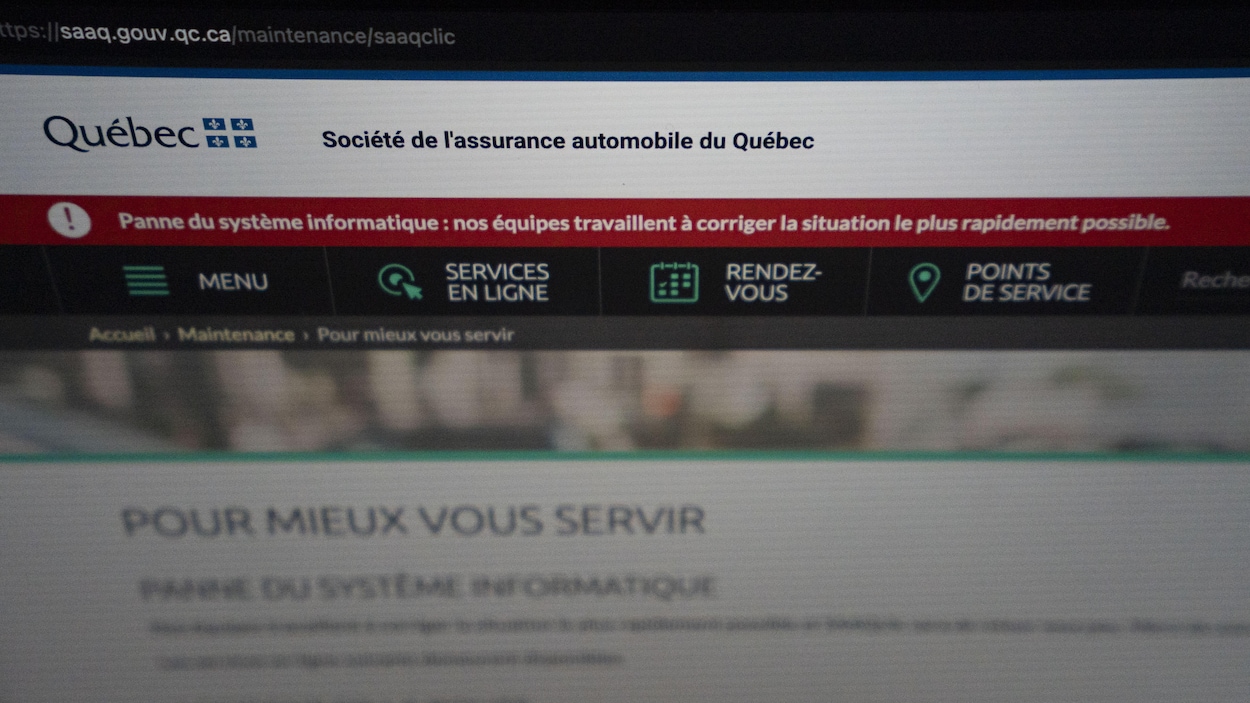 La panne majeure à la SAAQ est liée à une intervention de son personnel