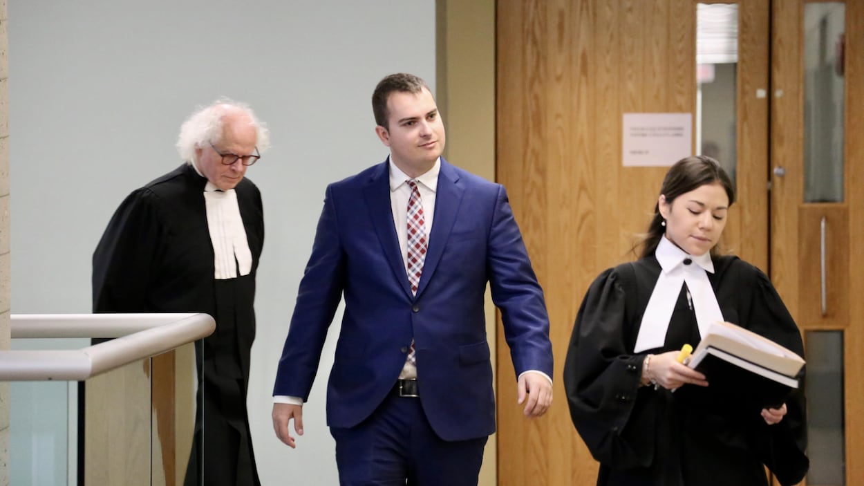Antoine Gagnon, au palais de justice de Québec, mardi.