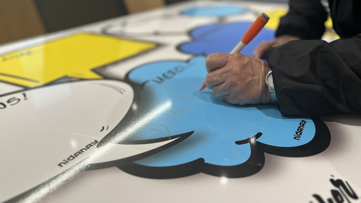 Un tableau pour briser l’isolement voit le jour dans une résidence de Rouyn-Noranda