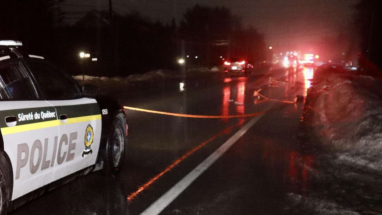 Une collision entre un piéton et un véhicule sur la route de Fossambault