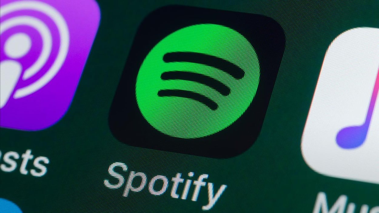 L'application Spotify sur un écran de téléphone