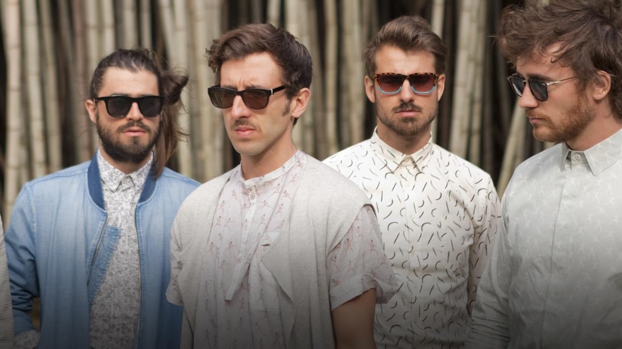 Les musiciens rassemblés le temps d'un photo pour l'album Oobopopop.