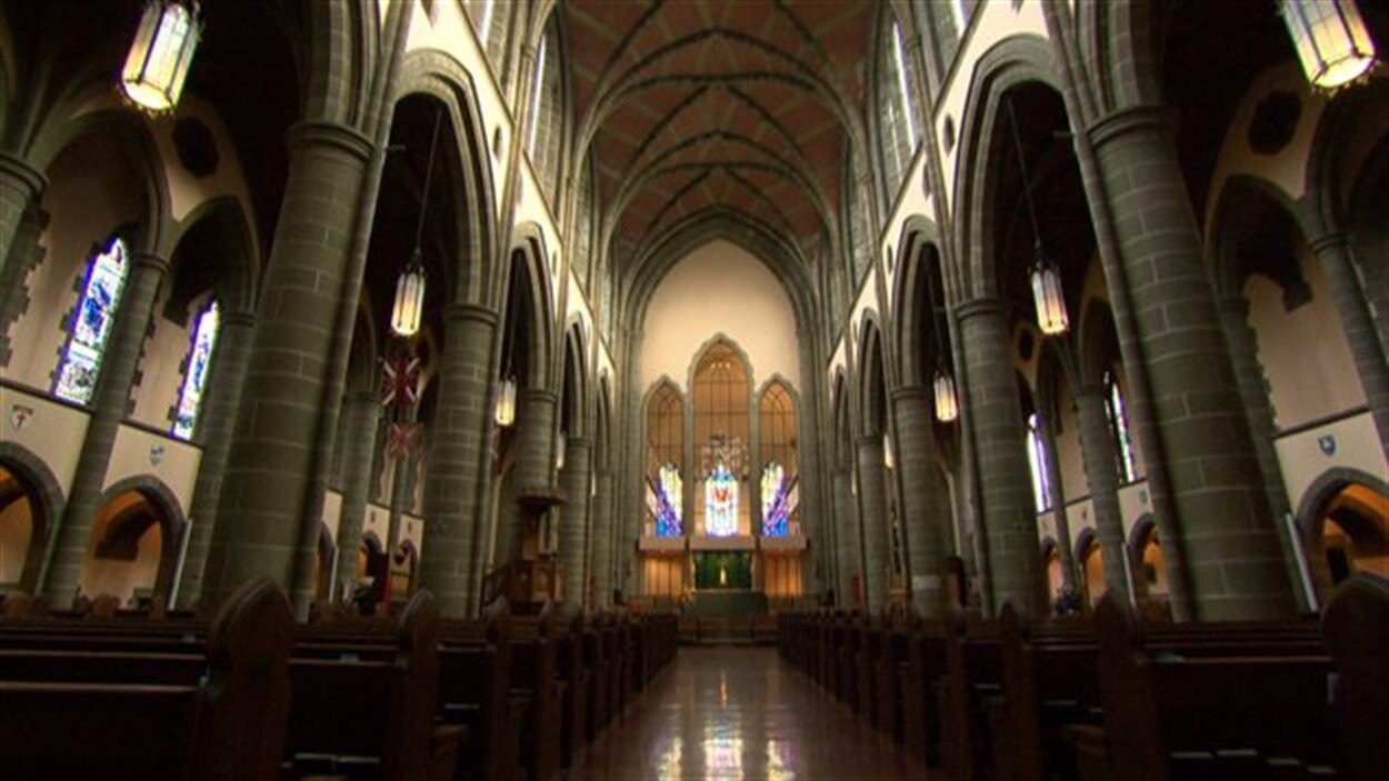 Intérieur d'une église anglicane.