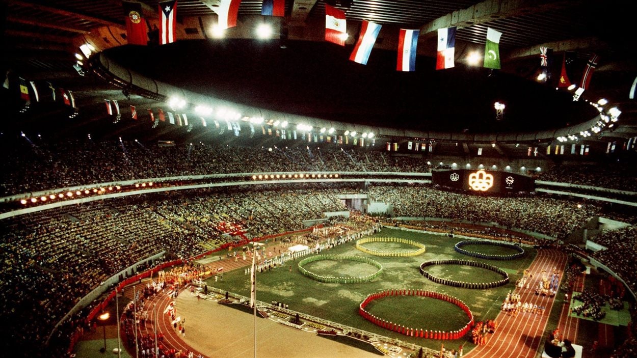 La cérémonie d'ouverture des Jeux olympiques de Montréal