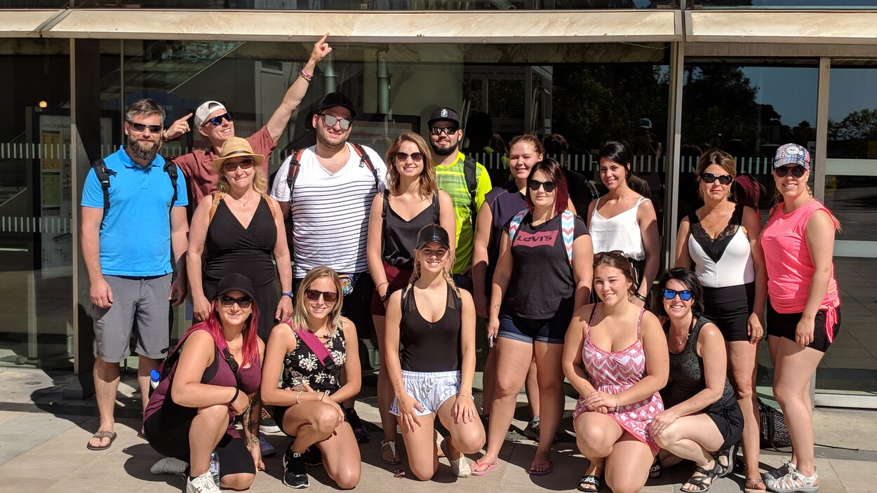 Le groupe de 13 élèves du Centre de formation professionnelle Val-d'Or lors de leur stage à Nice, en France. Le groupe de 13 élèves du Centre de formation professionnelle Val-d'Or lors de leur stage à Nice, en France.