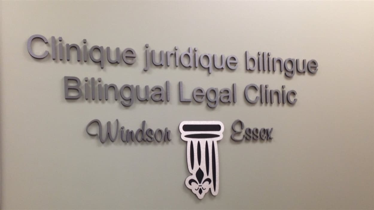 Affiche de la Clinique juridique bilingue de Windsor-Essex.