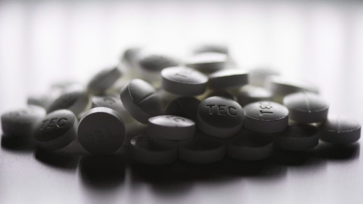 Des comprimés d'oxycodone et d'acétaminophène.