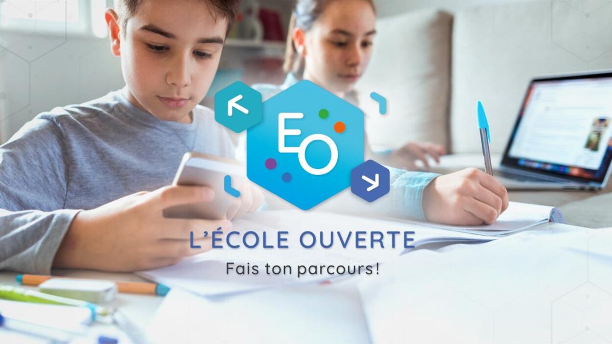 Page d'accueil de la plateforme « L'école ouverte ».