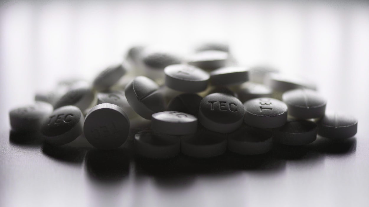 Des comprimés d'oxycodone et d'acétaminophène.