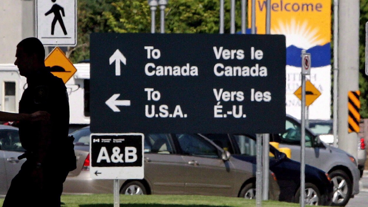 Un poste frontalier canadien.