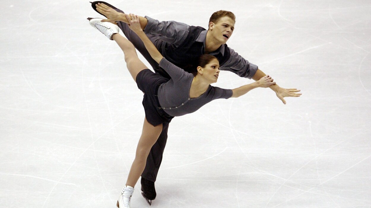 Les patineurs Jamie Salé et David Pelletier en action