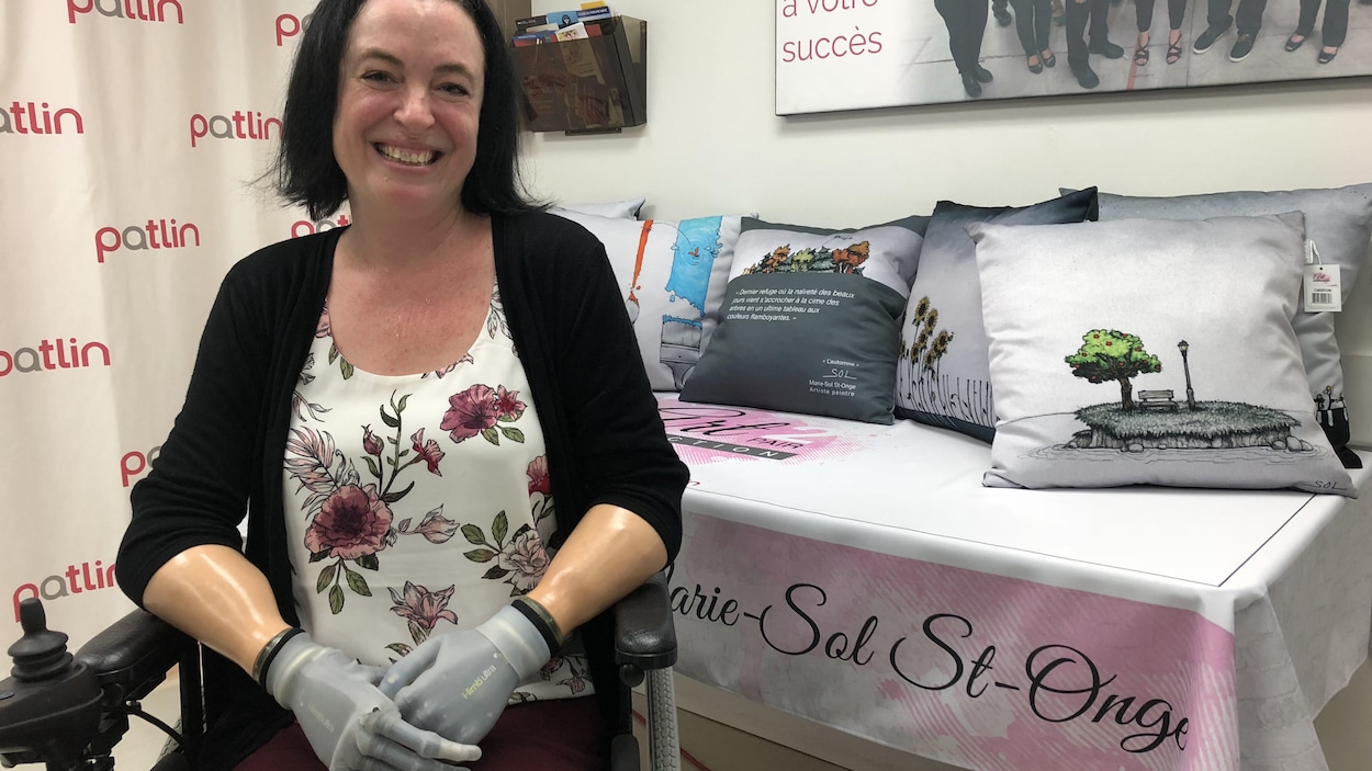 Les œuvres de MarieSol StOnge distribuées grâce à des coussins