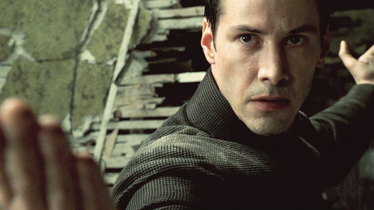 Keanu Reeves dans la trilogie « La matrice »