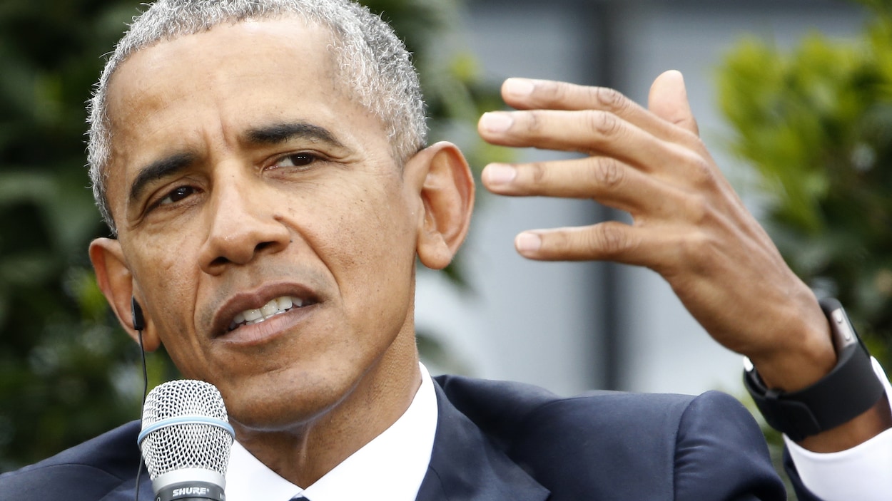 Barack Obama, l'ancien président des États-Unis, en mai 2017 Barack Obama, l'ancien président des États-Unis, en mai 2017