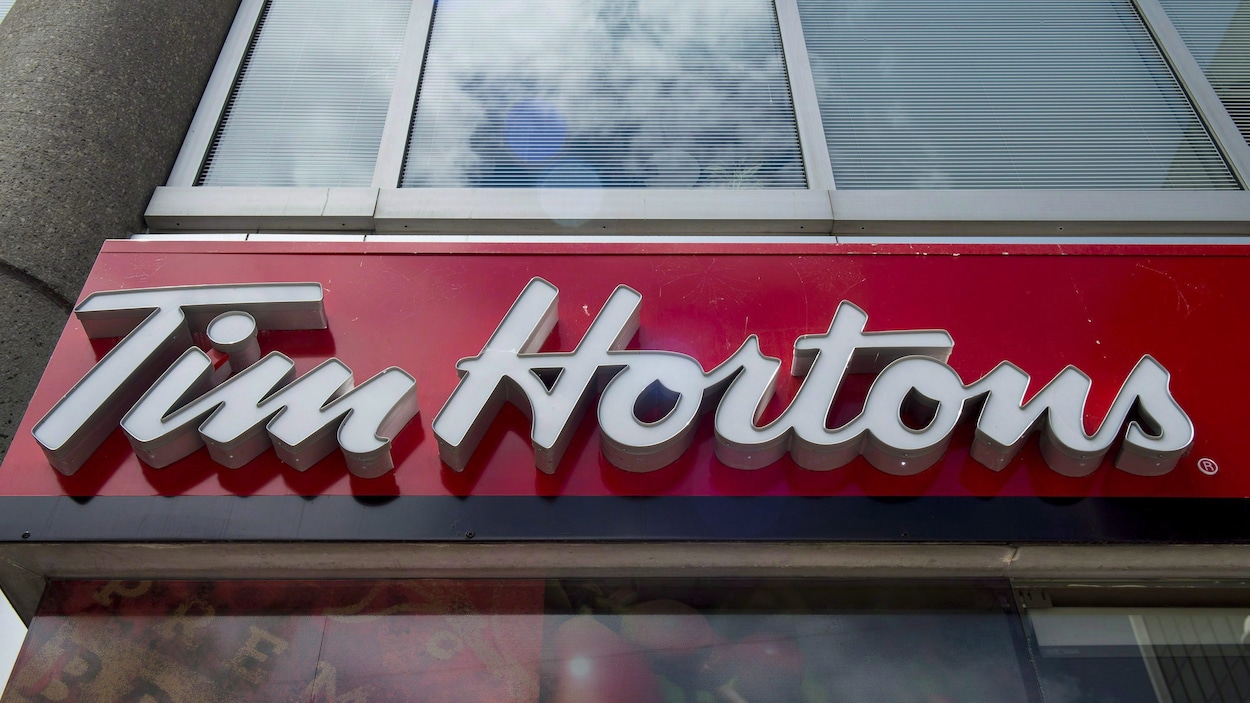 Enseigne d'un café de la chaîne Tim Hortons