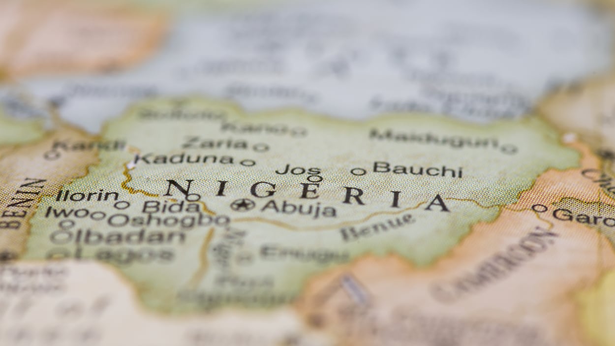 Une carte du Nigeria