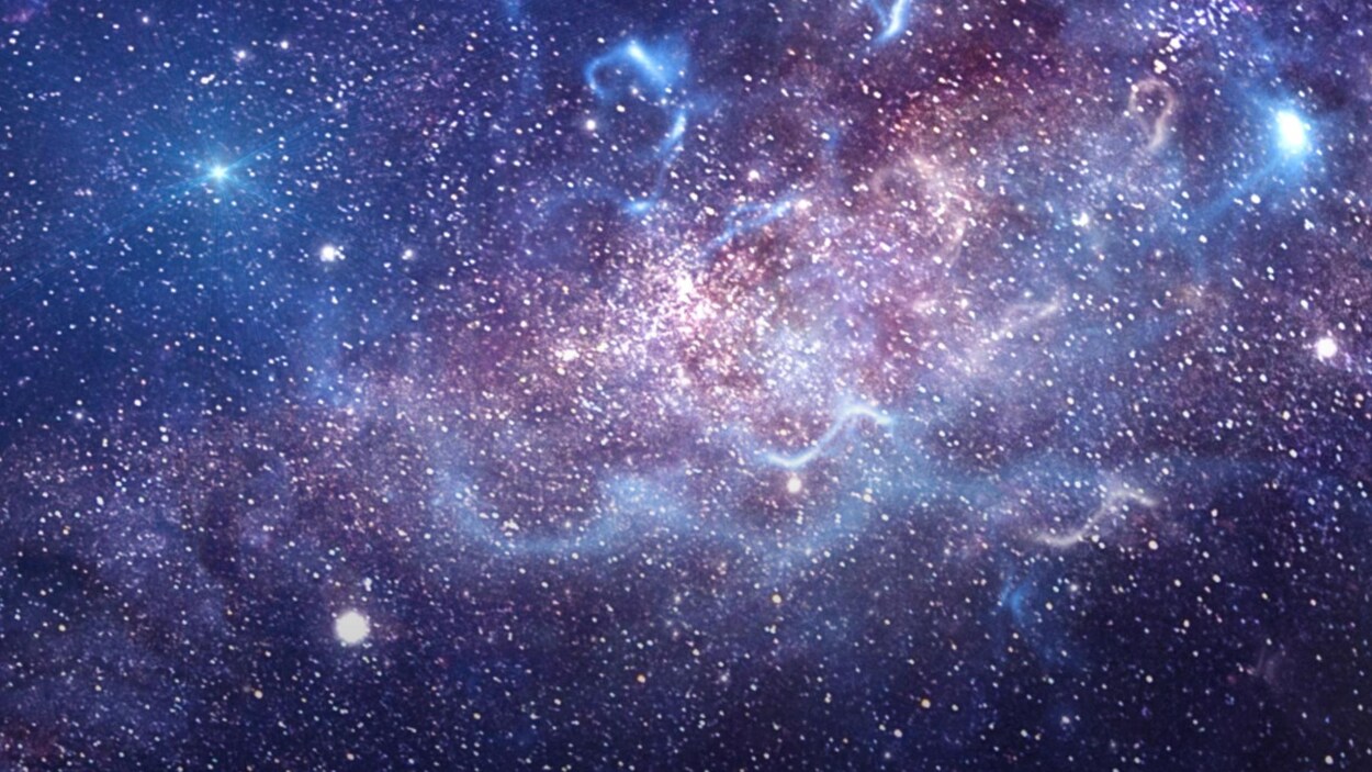 Des étoiles et des galaxies dans l'espace