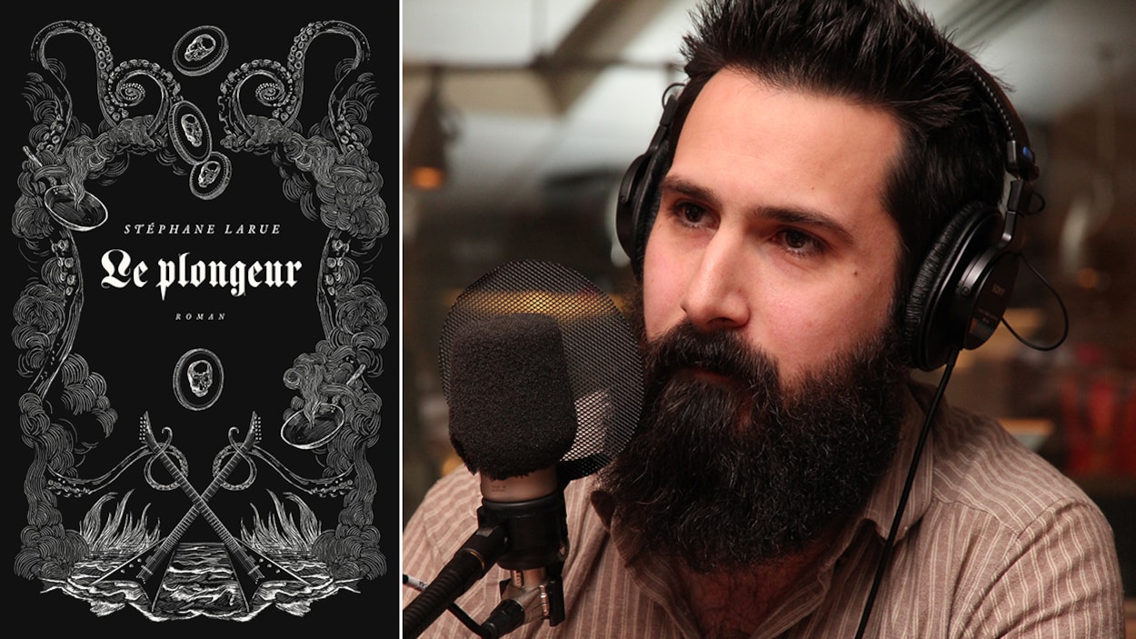 La couverture du premier roman de l'auteur Stéphane Larue, qui était dans nos studios