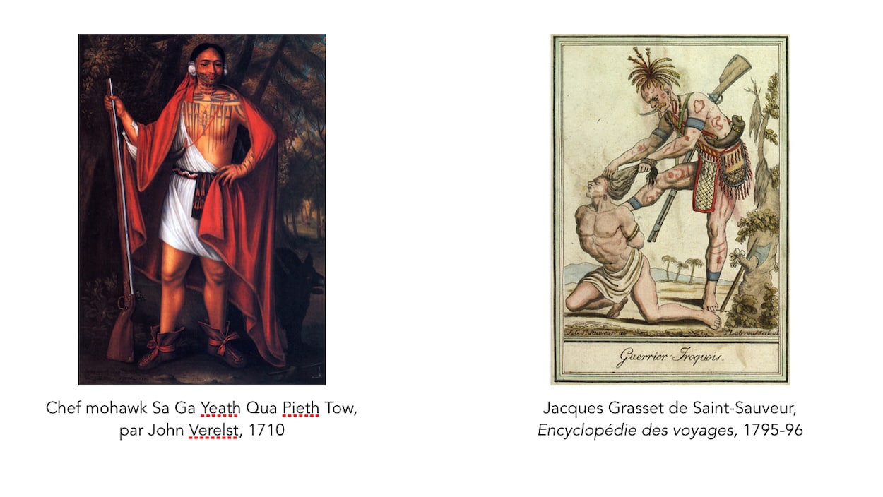 Des tatouages iroquois