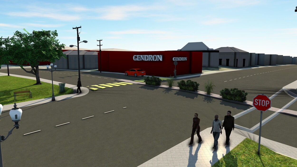 Un îlot central sera construit au centre des rues Perreault et Dallaire afin d'améliorer la sécurité routière. Un îlot central sera construit au centre des rues Perreault et Dallaire afin d'améliorer la sécurité routière.