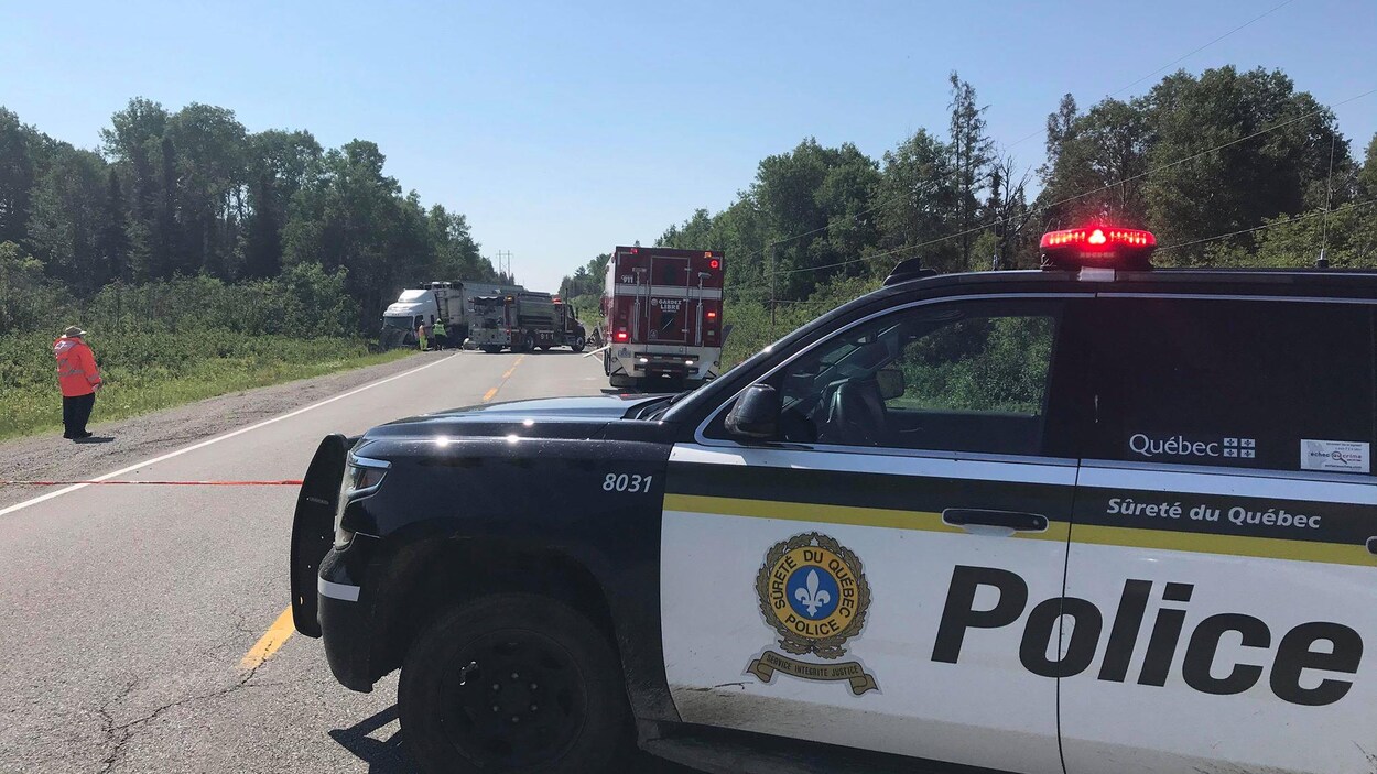 Un scène d'accident.