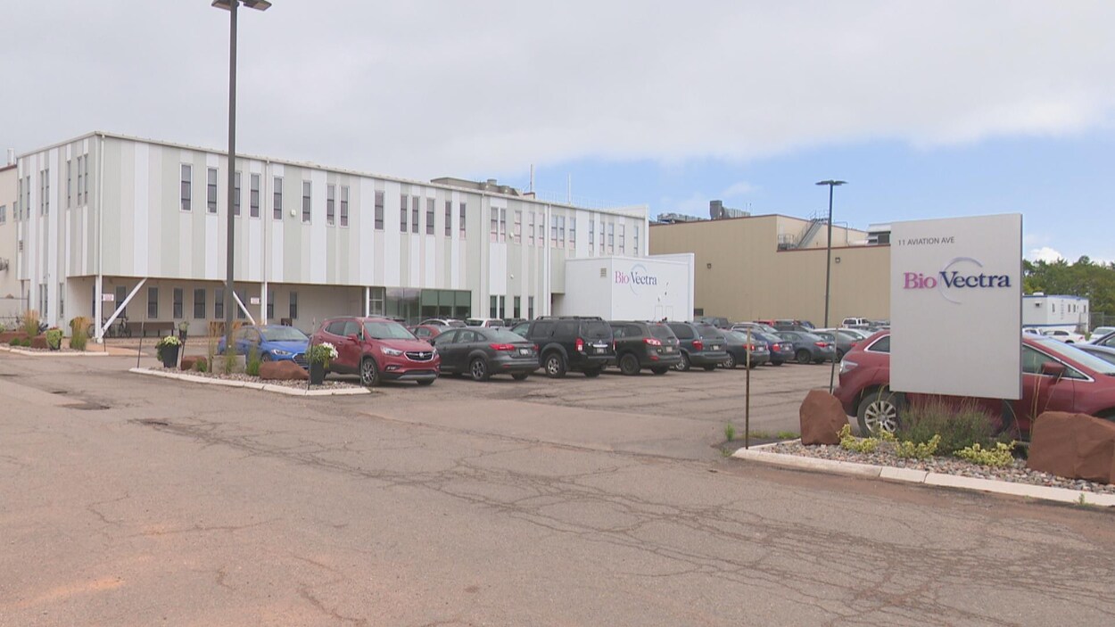 Vue extérieure du siège de BioVectra à Charlottetown, Île-du-Prince-Édouard.