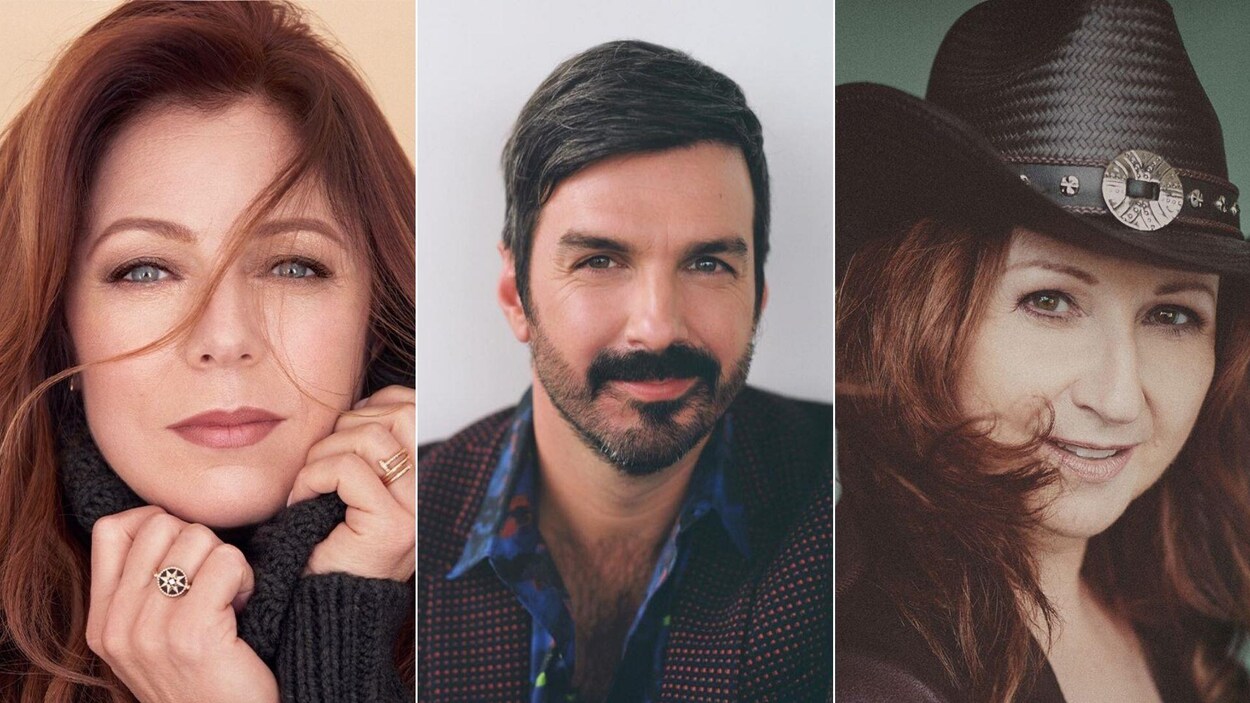 Un montage photo présentant des portraits de Isabelle Boulay, Damien Robitaille et Laurence Jalbert.
