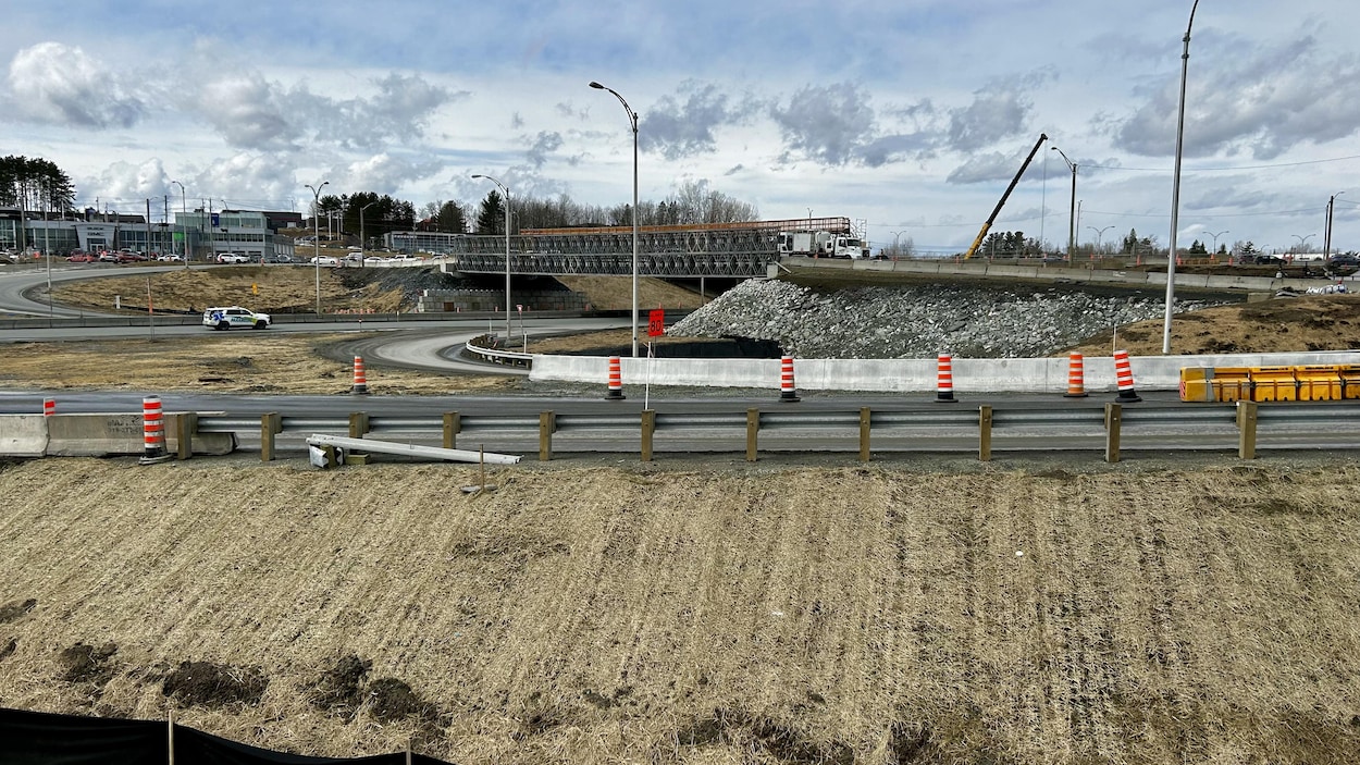 Le Pont Temporaire De L’échangeur Darche à Sherbrooke Sera En Service ...