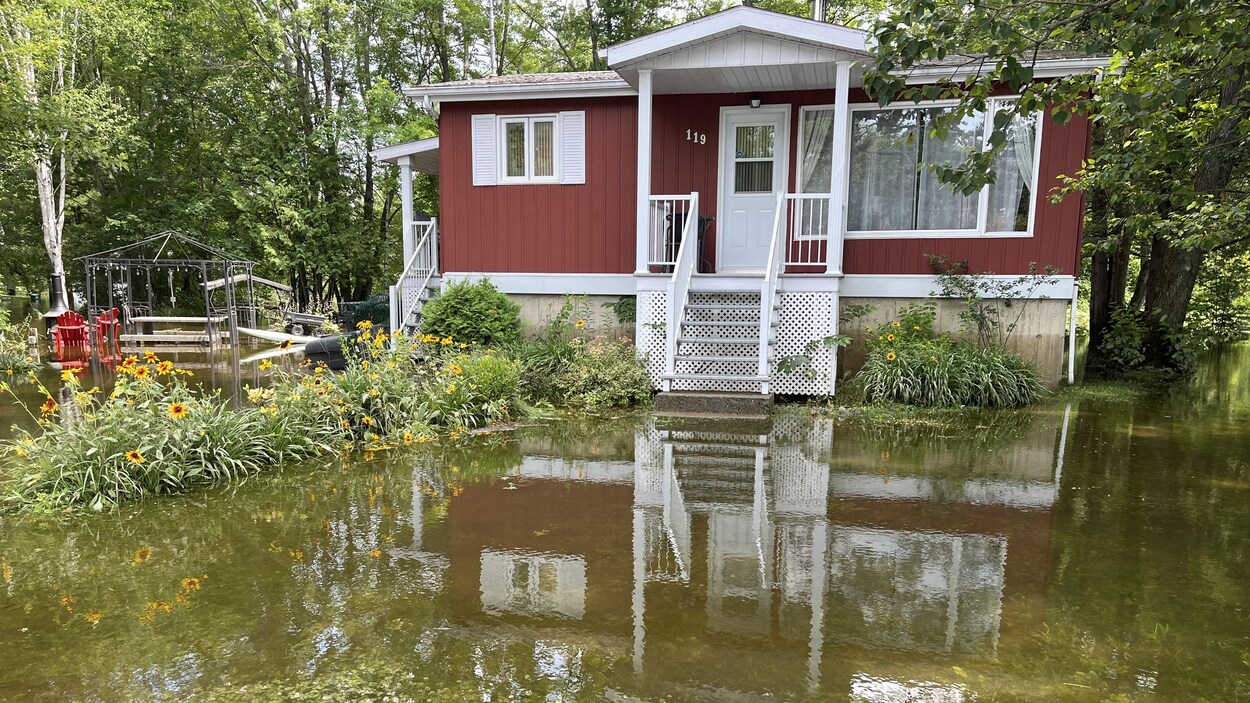 Des dizaines de résidences inondées à SaintRémideTingwick RadioCanada