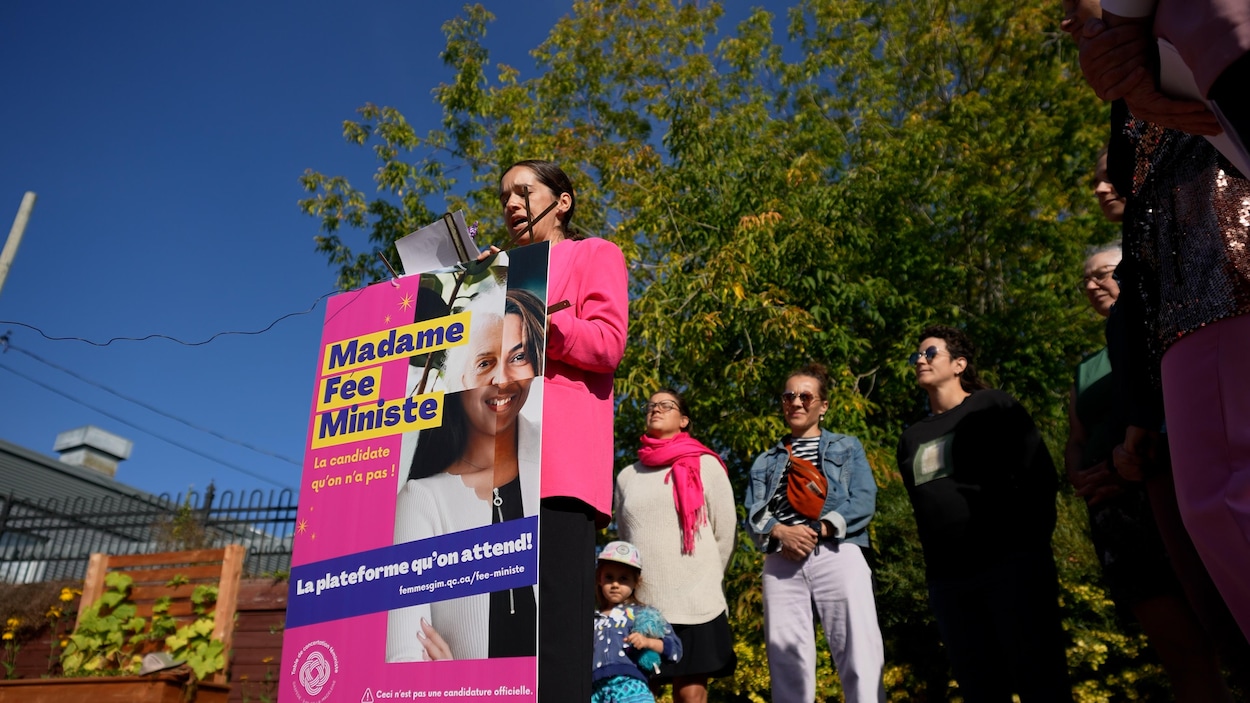 Une candidate fictive pour promouvoir les enjeux des femmes