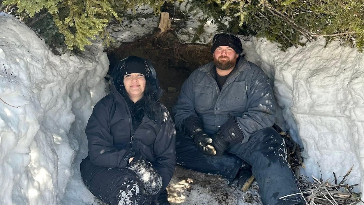 Marilène Gill participe à un défi de survie aux Monts Groulx