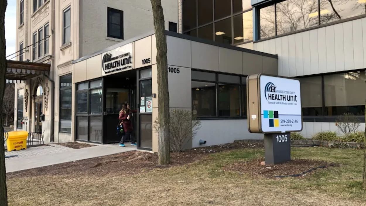 L'entrée du bureau de santé de Windsor-Essex