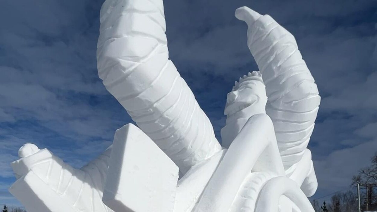 Sculptures de neige et franc succès pour Blizz’Art